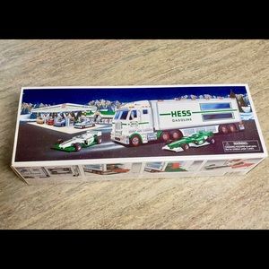 NIB Hess Gasoline truck with race cars